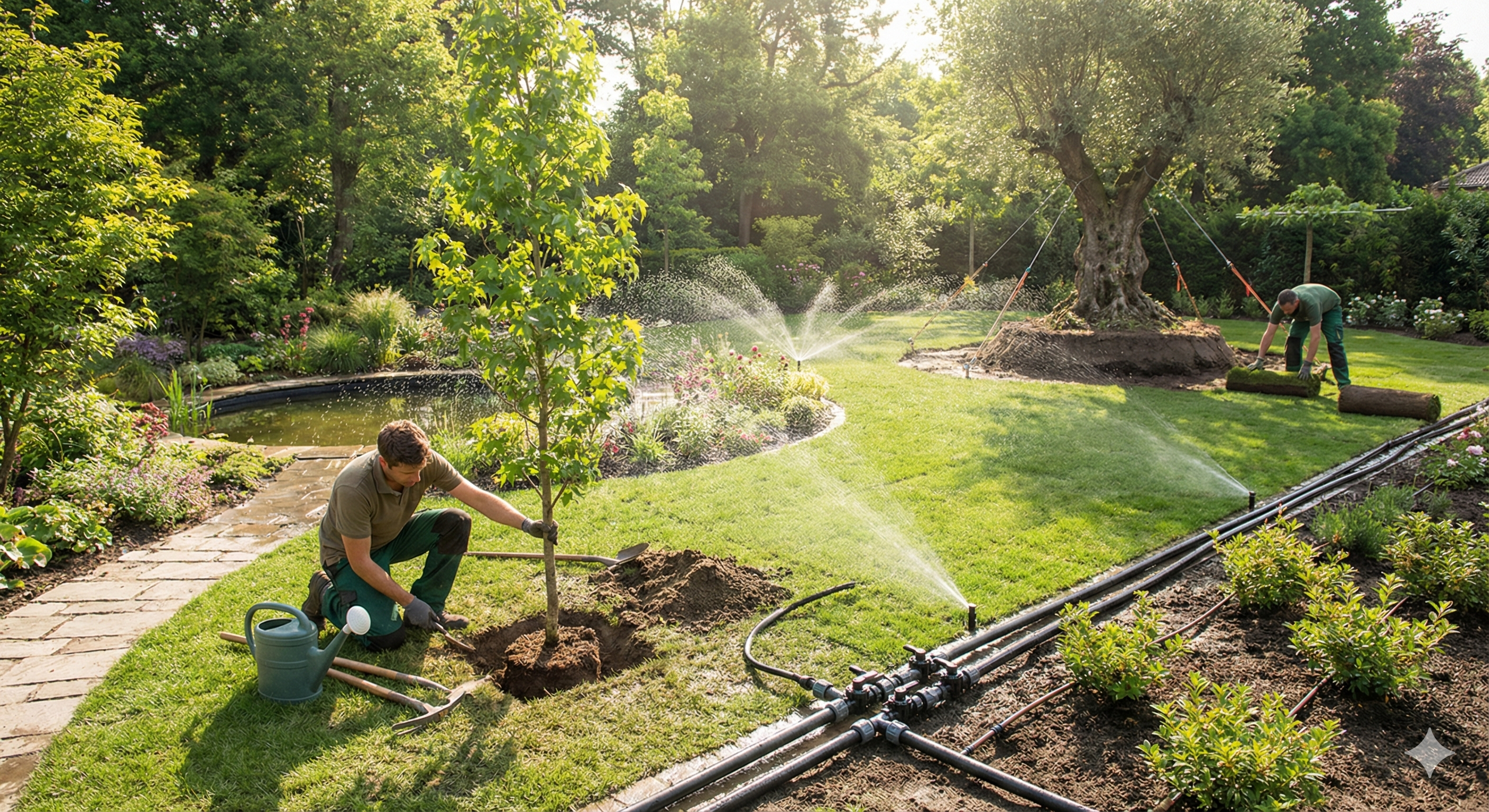 Plantation, arrosage et irrigation